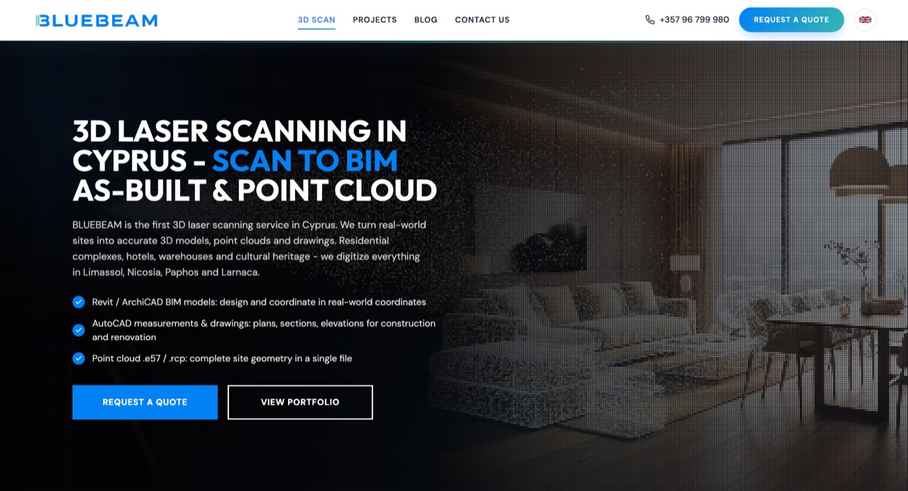 BLUEBEAM - 3D Laser Scanning Cyprus